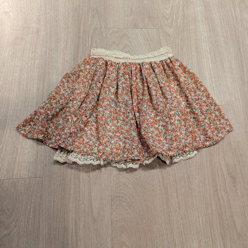 ZARA TRF Collection floral skirt